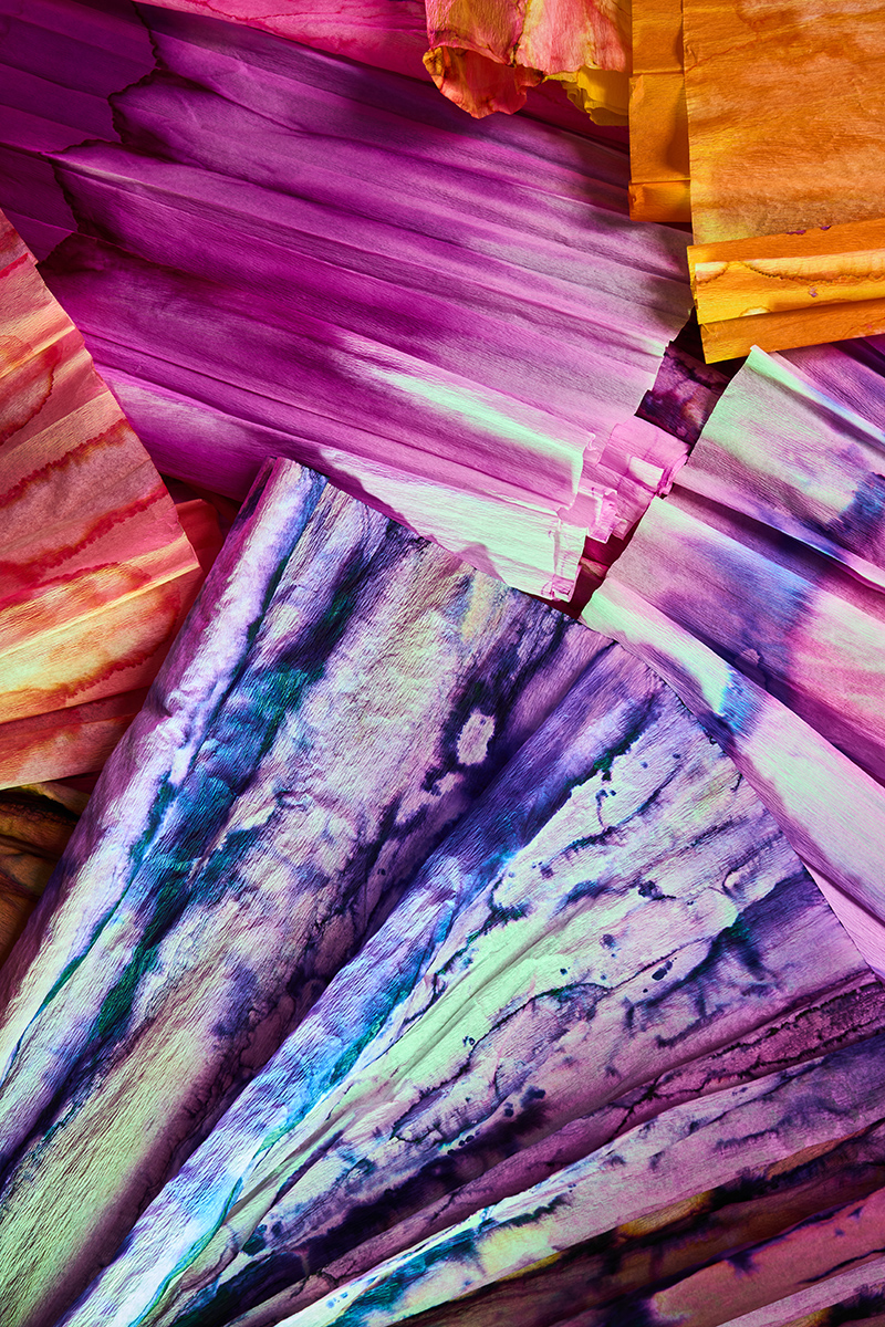 Crepe in the Rain - recycled art photography